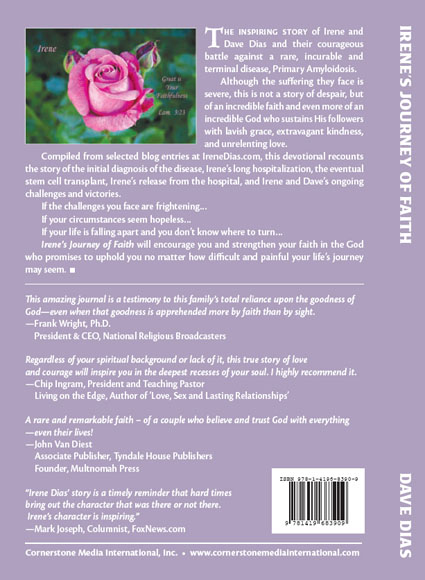 Irene's Journey of Faith Back Cover