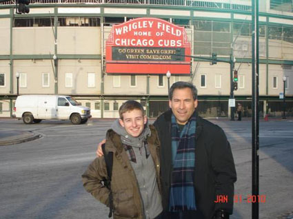 Matt and Dave Dias at Wrigley Field