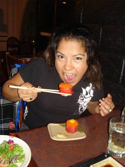 quail egg sushi rolls