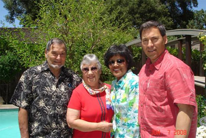 Dad and Mom Dias with Irene and Dave