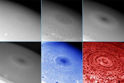 Hurricane on Saturn