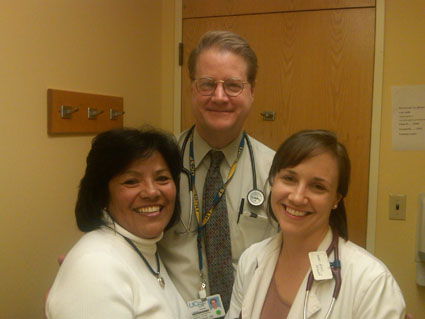 Irene, Dr. Lloyd Damon, and Dr. Amy Moore