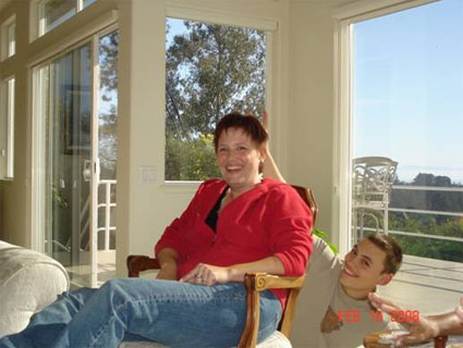 Dan’s wife Kathy and her 15-year-old, fun-loving son Joel