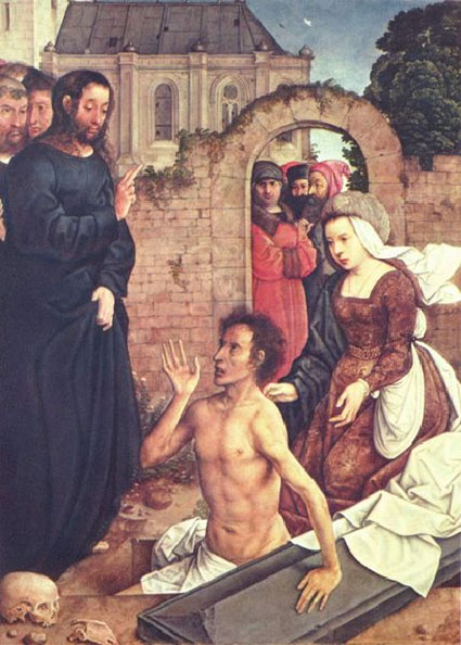 Resurrection of Lazarus by Juan de Flandes