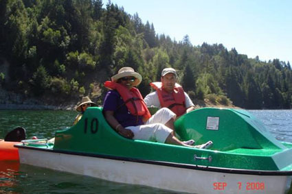 Paddle Boating at Loch Lomond