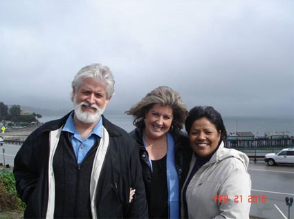 Mark and Sherrie Matheson with Irene