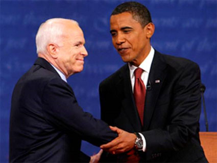 John McCain and Barack Obama