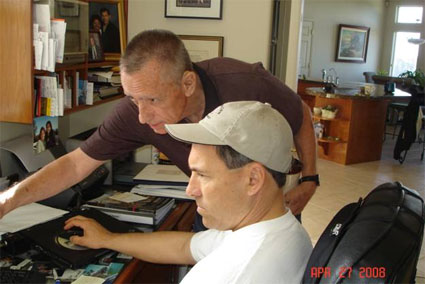 Bill Moorehead giving spiritual insights to Dave