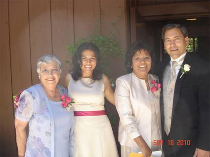 Myrna, JoAnna, Irene, and Dave Dias