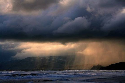 Rain at the Beach