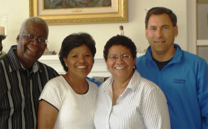 Raleigh and Paulette Washington with Irene and Dave
