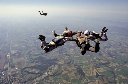 skydiving