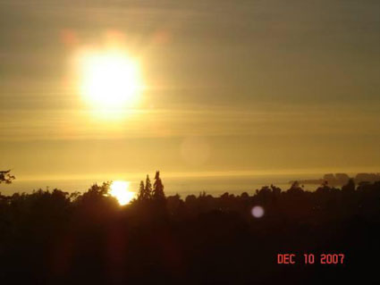 Sunset Over The Sea