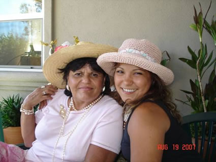 Carmen and Jocelyn at the Wisteria Garden tea party