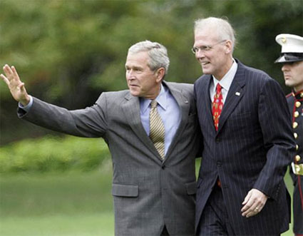 President Bush and Tony Snow