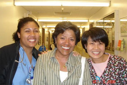 Irene with Nurses Byunga and May